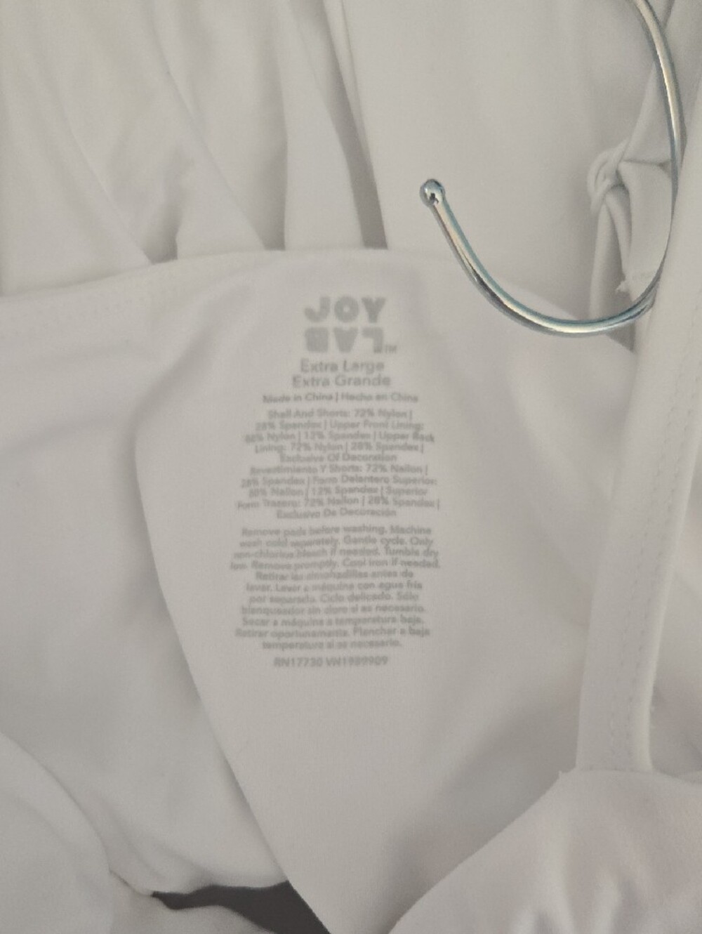 Women's Knit Cami Strap Active Dress JoyLab White XL Sleeveless Mini - Picture 4 of 7